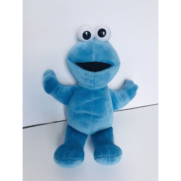 Cookie Monster Soft Plush Floppy 12” Stuffed Animal Blue Sesame Street 2002 - Picture 1 of 5